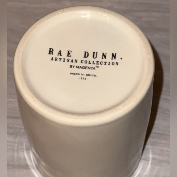 Rae Dunn White Ceramic Artisan STASH candy container small canister cup - Picture 3 of 3